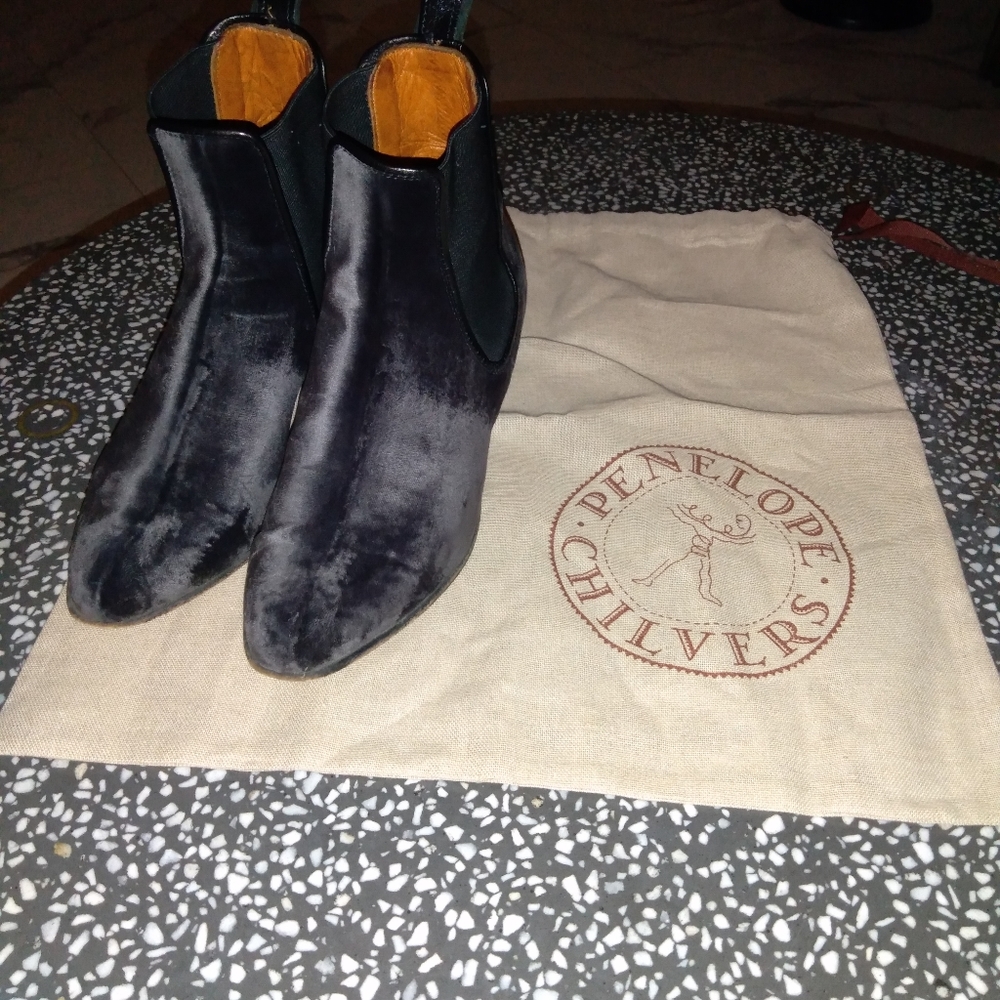 Penelope Chilvers Velvet Cubana Bootie